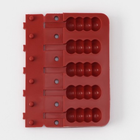 Form for candy "Bank", silicone, 19 × 11 × 2 cm, 5 cells (6 × 2.6 cm), color mix-2