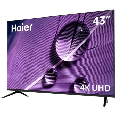 TV Haier Smart TV S1, 43 ", 3840x2160, DVB-T/T2/C/S2, HDMI 4, USB 2, Smart TV, black-1