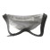 Waist bag, 2 parts on a zipper, adjustable belt, silver color