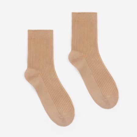 Women's socks minku beige color, size 36-39 (23-25 ​​cm)-1