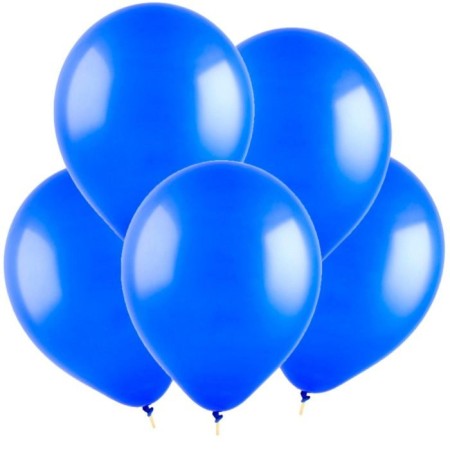 Latex ball 12 ", pastel, set 100 pcs., Blue color