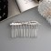 Hair crest "Medea" Bant, 8 × 4 cm, silver