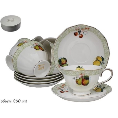 Tea set of Lenardi Fruit, 12 items