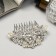 Safyan hair crest "butterflies", 7x8 cm, silver