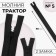 Lightning "Tractor", No. 5, connective, 2 runners, automatic locks, 90 cm, black color
