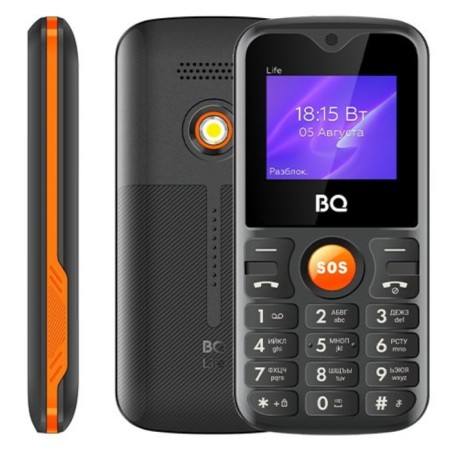 Cell phone BQ M-1853 Life Black Orange-1