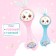 Musical rattle "Sweet friend", sound, light, pink color
