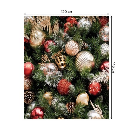 Tables on the table "Festive decoration", rectangular, oxford, size 120x145 cm-1