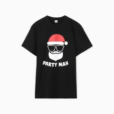 Новый год. Футболка мужская НГ "PARTY MAN", цвет чёрный, р-р 56
