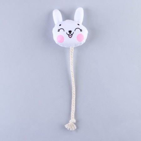 A toy for dogs "Bunny", with a rope-1