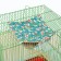 Gamak "suspension" for rodents 23*23 cm, calico, fleece, watermelon