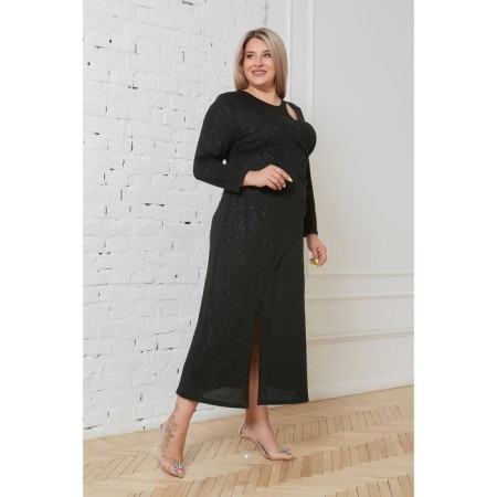 Female dress, size 52, black color-2