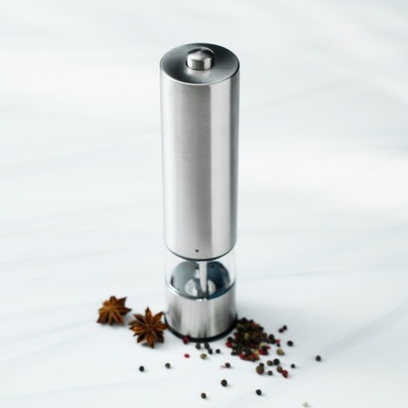 Electric mill for spices Magistro Steel, with backlight, silver color-3