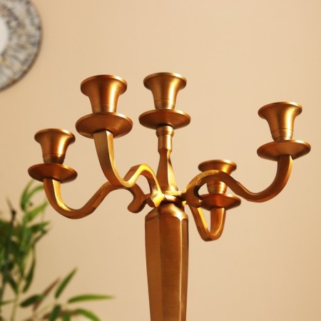 Aluminum "Flame" for 5 candles 30x30x42.5 cm-3