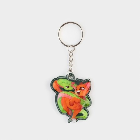 A keychain with a flashlight for the keys "New Year's mood" 4.5 x 10.1 cm-3
