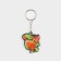 A keychain with a flashlight for the keys "New Year's mood" 4.5 x 10.1 cm