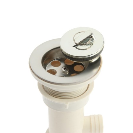 Siphon for washing Accoona A469-1, 1 1/2 ", D = 70 mm, with overflow, with corrugation-5