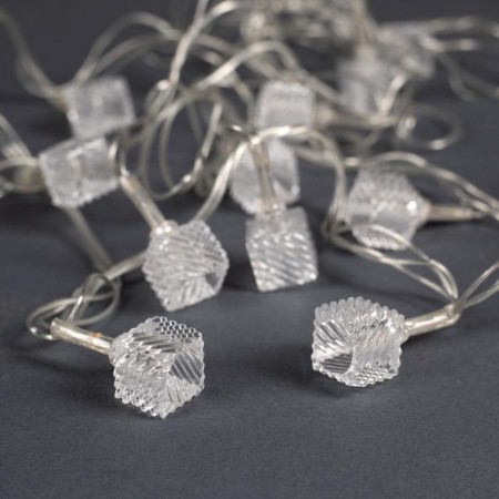 Garland “thread” 5 m with nozzles “melting cubes”, ip20, transparent thread, 20 LED, glow of multi (RG/RB), blinking, 220 V-2