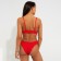 Female Separate Minaku swimsuit with assemblies Red color, size 48