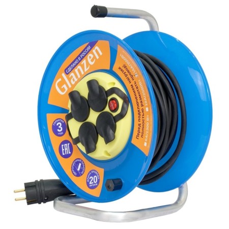 The extension cord on the Glanzen coil with a shit. 4 Gn. Kg 3x2.5 IP44 art. EB-20-011