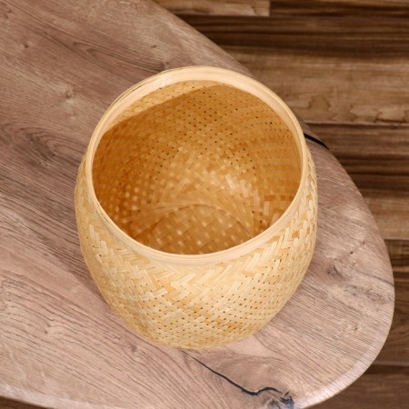 Wicker basket, from bamboo-3