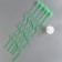 Set "wave", wand+holder+stand, set of 5 pcs., Green