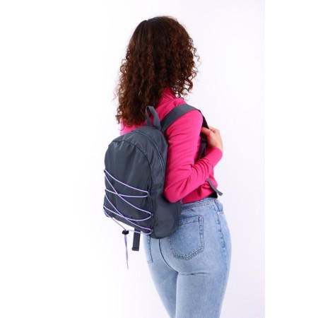 School textile school with lacing, gray color-9