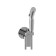 Hygienic shower mixer cersanit brasko, built -in, single -leaf, chromium