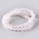 Beads made of natural stone "White quartz" set 58 pcs., Size 1 pc. - 6 mm