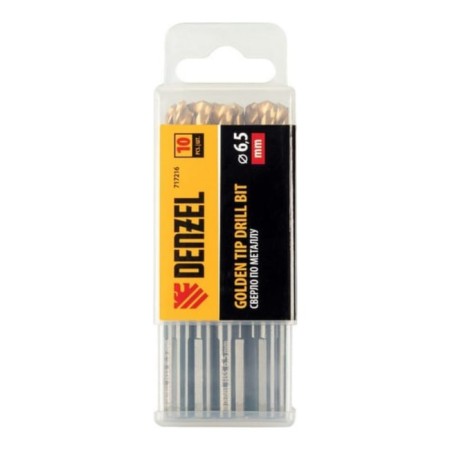 Denzel 717216, 6.5 mm, HSS-Tin, Golden Tip, 10 pcs.-4