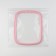 Figs for embroidery, flexible rectangle, 22 × 18 cm, pink color
