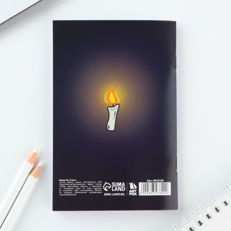 Блокнот А6, 32 л в клетку «Девочка с косичками»-4