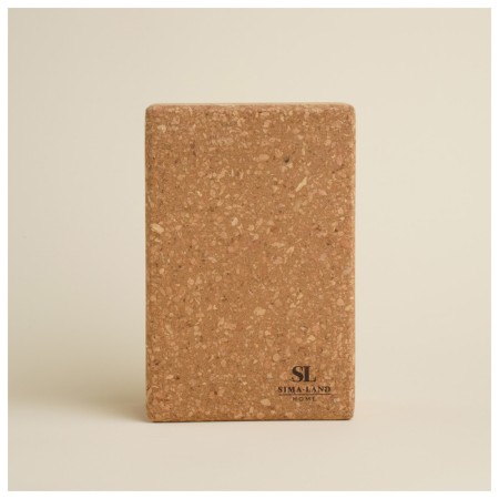 Sima-Land Home yoga block, 14.5x22.5x7.5 cm, cork