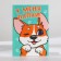 Gift set: A6 diary 80 sheets and a thermostat 250 ml "I have paws"