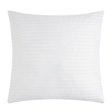 Pillowcase Ethel Hotel 70x70 cm, Straip-Satin, 1x1, white color, 100% cotton, 125g/m2