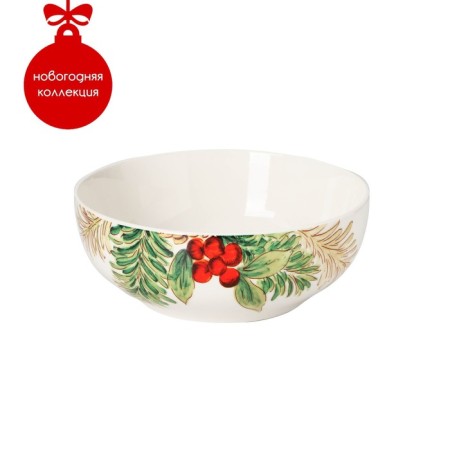 Porcelain shade "Christmas", 580 ml, d = 15.5 cm