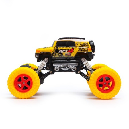 Radio -controlled jeep "Krauler", works on the battery, yellow color-1