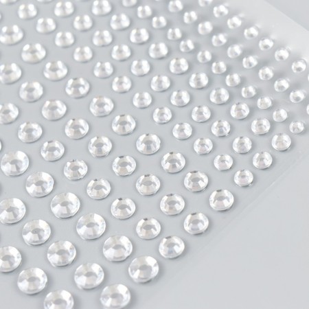 Stick plastic rhinestones "different diameter" 10.5x16 cm-2