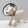 Veterinary collar No. 5, necklift 24-28 cm, height 12.6 cm, khaki