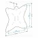 The bracket for LCD TV Holder LCDS-5049 19 "-32", 30 kg, the distance from the wall is 24mm.