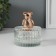 Casket glass, ceramics "Copper Bear" 7.8x7.8x9.5 cm