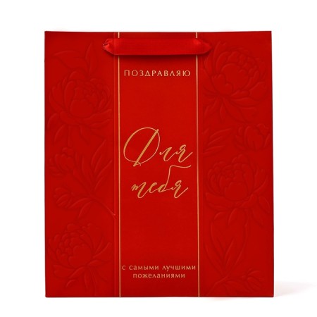 Laminated vertical packet "For you", m 26 x 30 x 9 cm-1