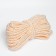 Cord for decor and finish, twisted, decorative, without braid, beige, 12 mm x 25 m