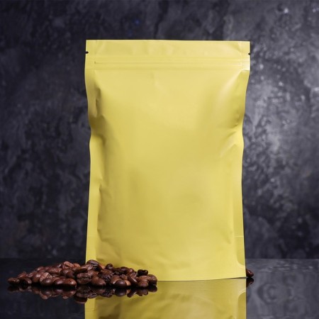 Package doy-pack, matte, yellow, 14 x 20 x 4 cm-2