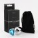 Anal traffic jam-hoods, silver, blue crystal, d = 40 mm