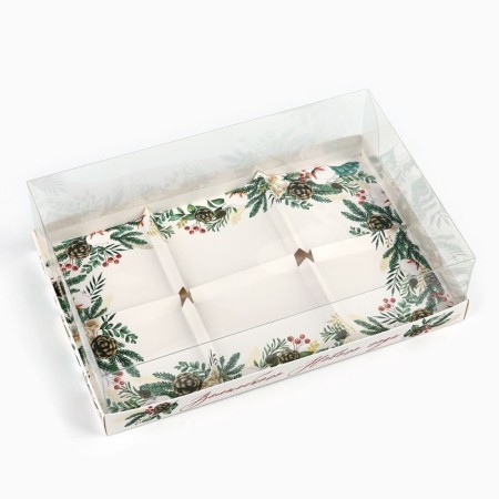 Box for Musser cakes "Magic New Year", 27 x 17.8 x 6.5 cm, New Year-2