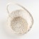 Wicker basket, 25x25x5x13.5x30 cm, white, willow