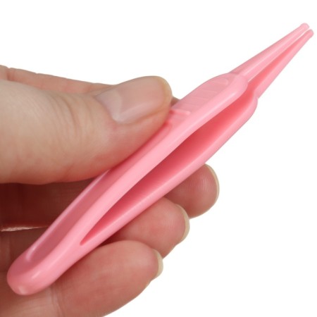 Child care set (aspirator, brush, tweezers), pink color-12