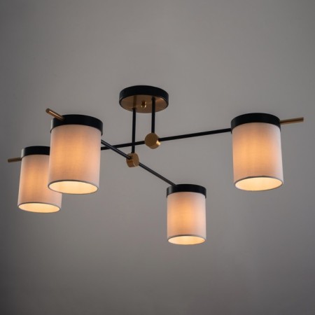 Freya FR5377CL-04B Bogy, 950x950x330 mm ceiling lamp, E14, 4x40W, black color black-6