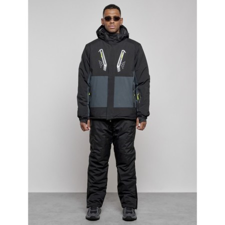 Male winter ski costume, size 48, black color